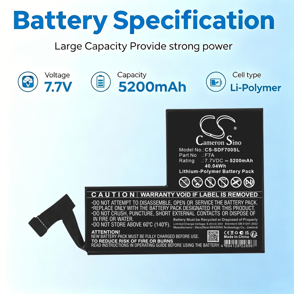 Battery for steam deck F7A