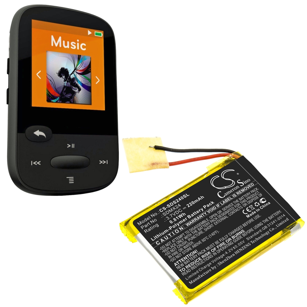 Baterie MP3, MP4, PMP SanDisk CS-SDS240SL