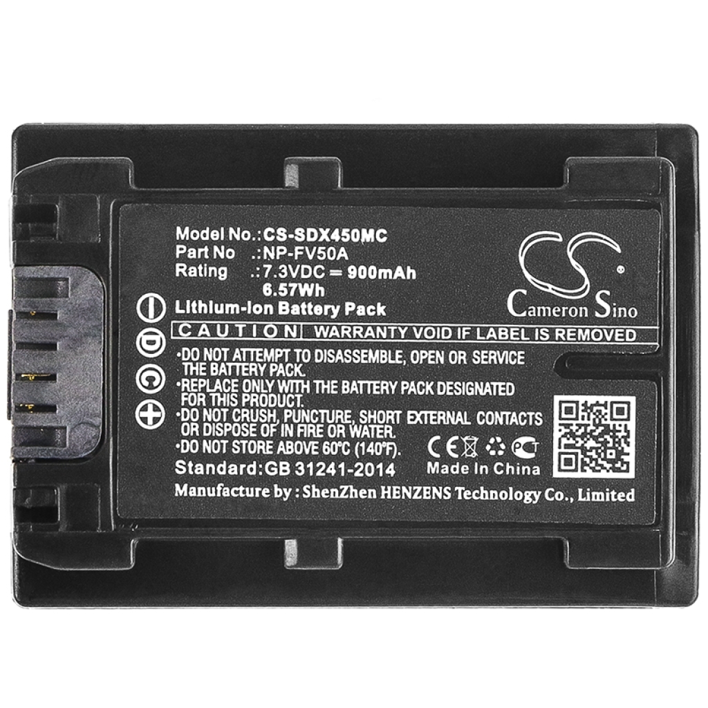 Înlocuire compatibilă pentru bateria Sony NP-FV50A