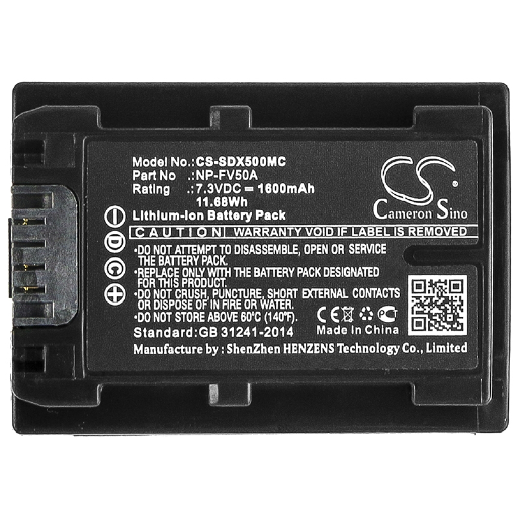 Înlocuire compatibilă pentru bateria Sony NP-FV50A