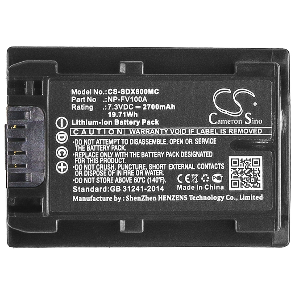 Înlocuire compatibilă pentru bateria Sony NP-FV100A