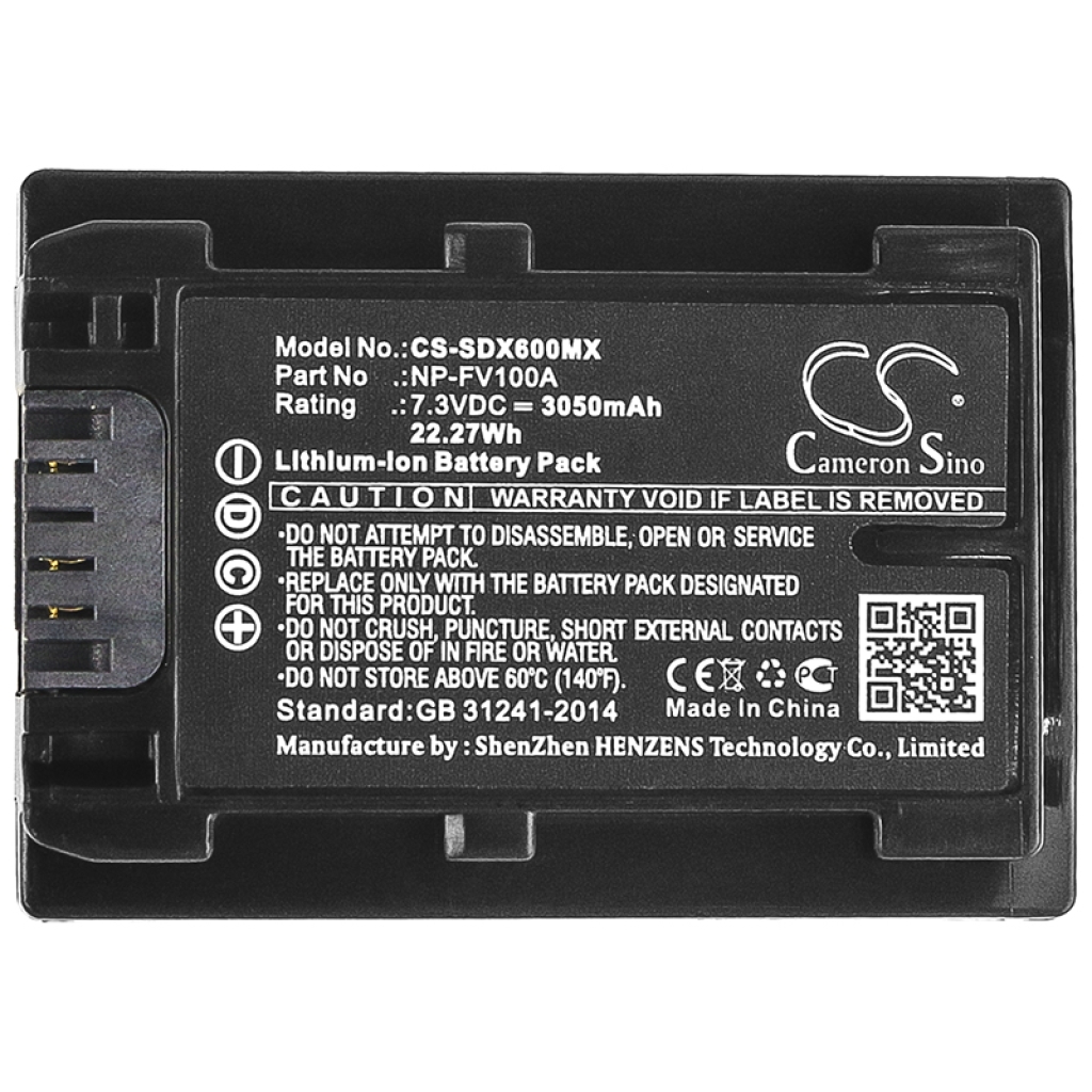 Înlocuire compatibilă pentru bateria Sony NP-FV100A