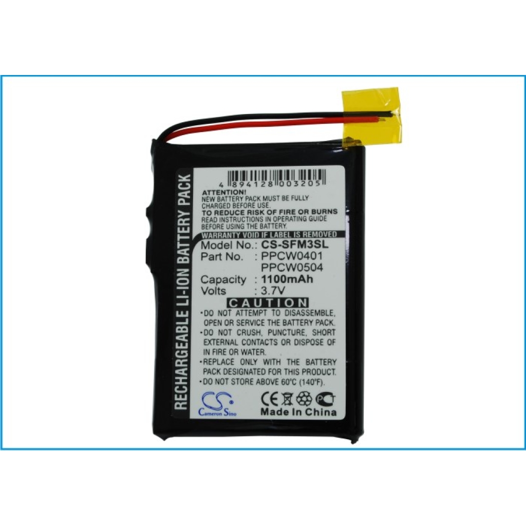 Baterie MP3, MP4, PMP Cowon CS-SFM3SL