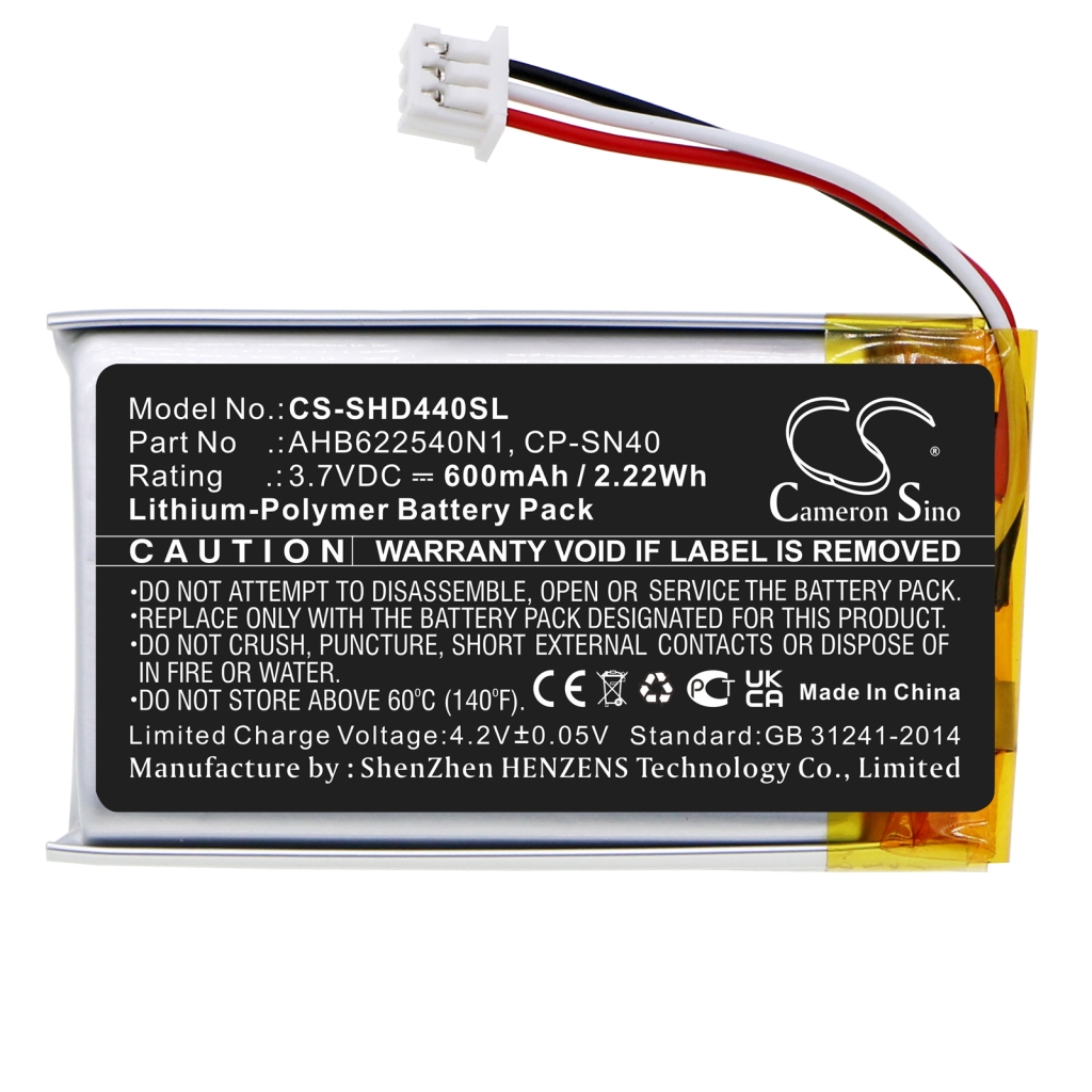 Înlocuire compatibilă pentru bateria Sennheiser AHB622540N1,CP-SN40
