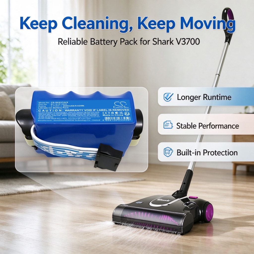 Baterii compatibil cu Shark XBAT3700 XBAT3700 CS-SHX374VX