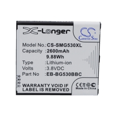 Înlocuire compatibilă pentru bateria Samsung BG530CBU,EB-BG530BBC,EB-BG530BBE,EB-BG530BBU,EB-BG530CBB...
