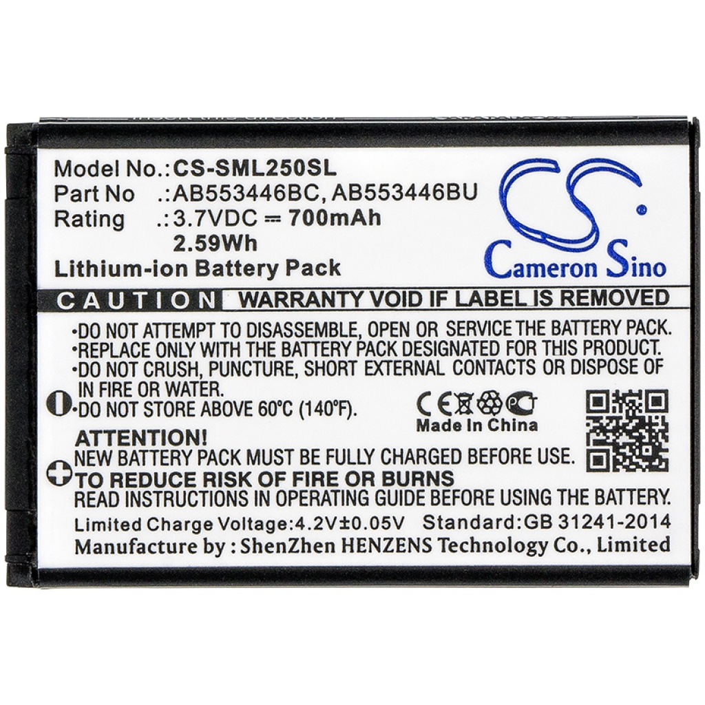 Înlocuire compatibilă pentru bateria Samsung AB553446BC,AB553446BU