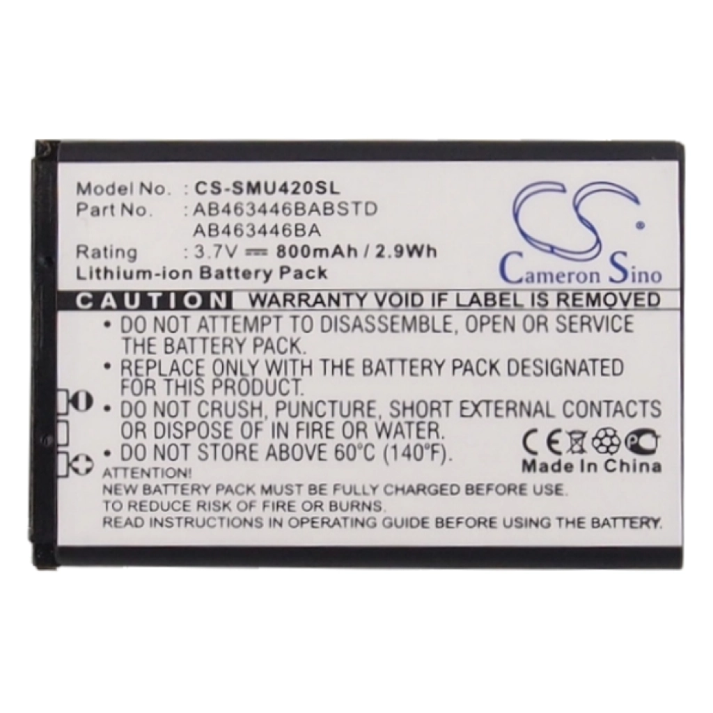 Mobile Phone Battery USCellular Specifications