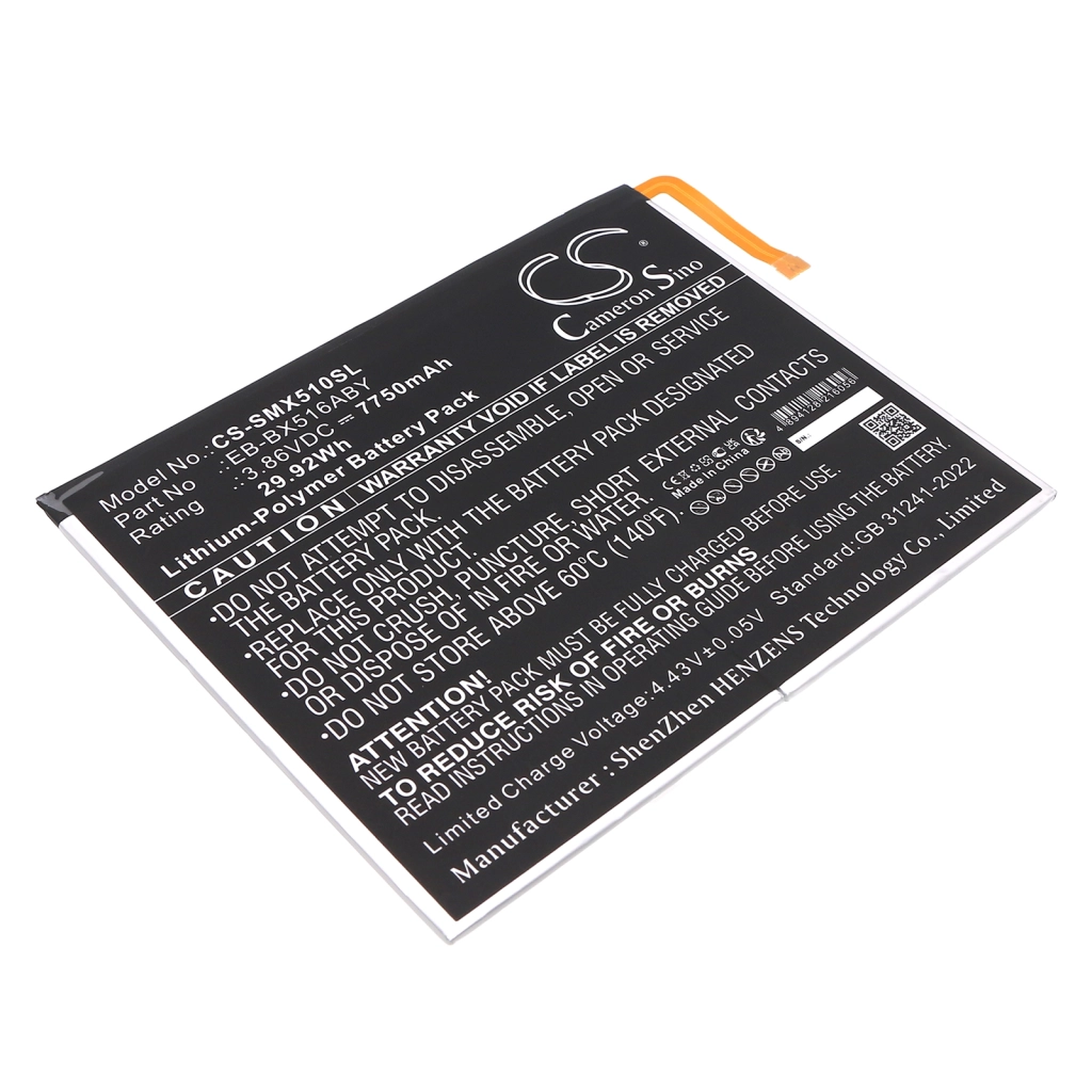 Tablet Battery Samsung CS-SMX510SL