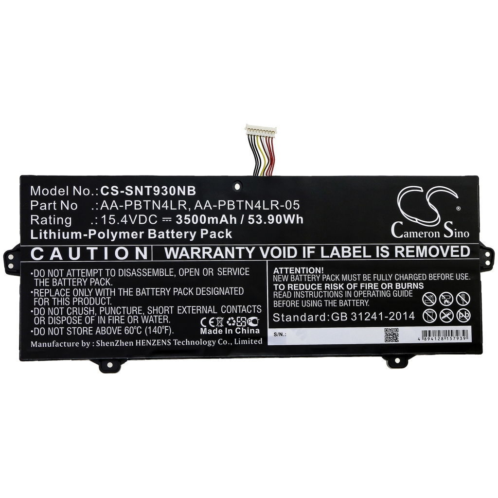 Notebook battery Samsung NT950SBV-A58A