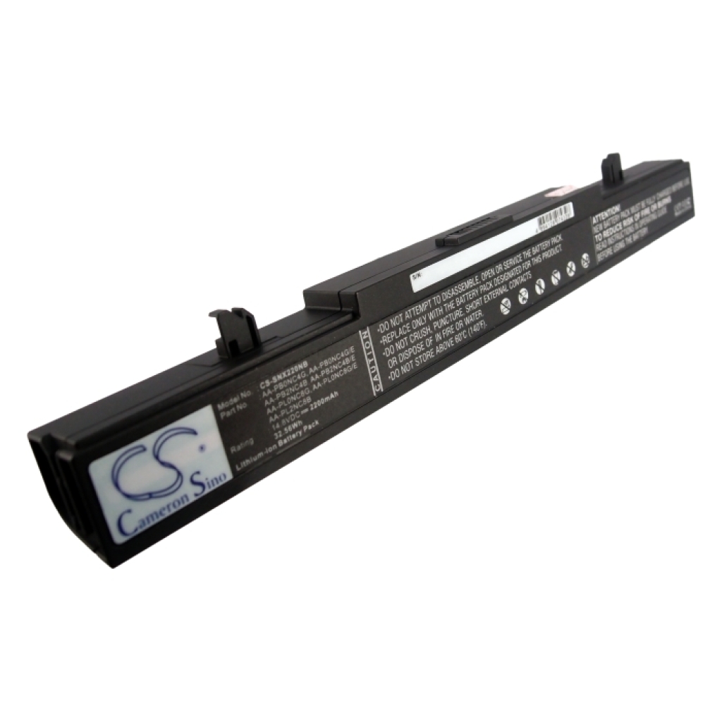 Baterie neagră Cameron Sino CS-SNX220NB Samsung X220 14,56V 2200mAh, etichetă