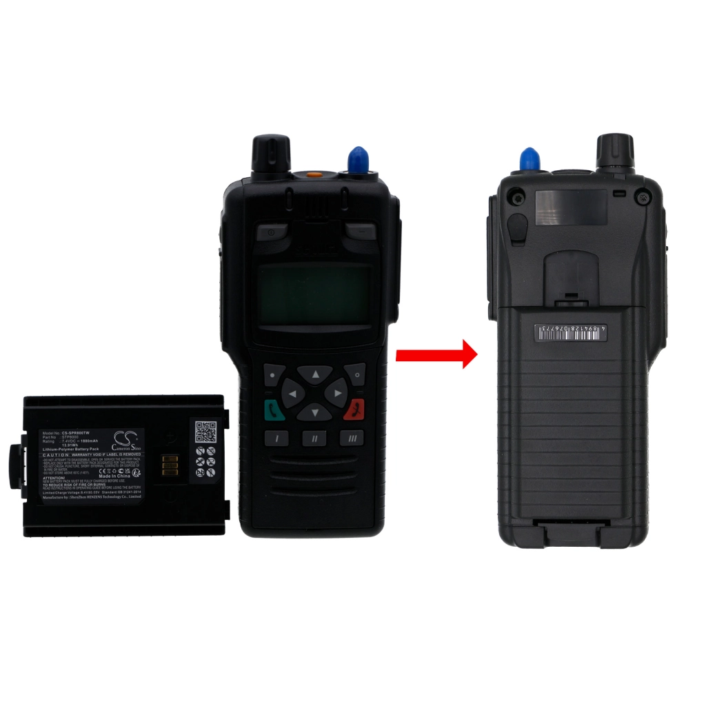 Two-Way Radio Battery Simoco-Sepura STP8038