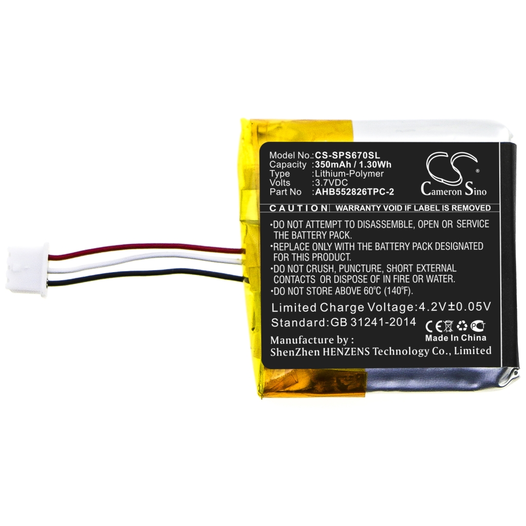 Înlocuire compatibilă pentru bateria Sennheiser AHB552826TPC-2