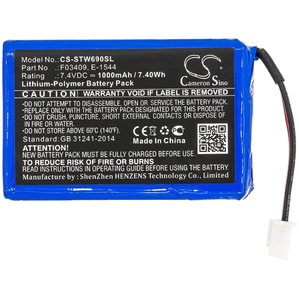Înlocuire compatibilă pentru bateria Satlink E-1544,F03409