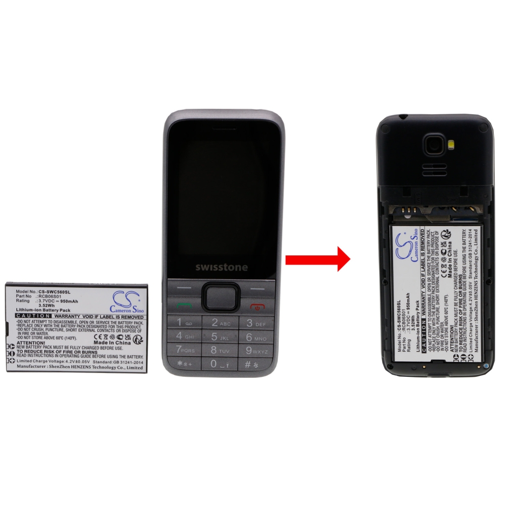 Baterie telefon mobil Swisstone SC560 (CS-SWC560SL)