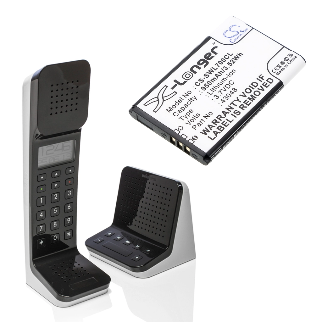 Compatible battery replacement for Swissvoice 43048