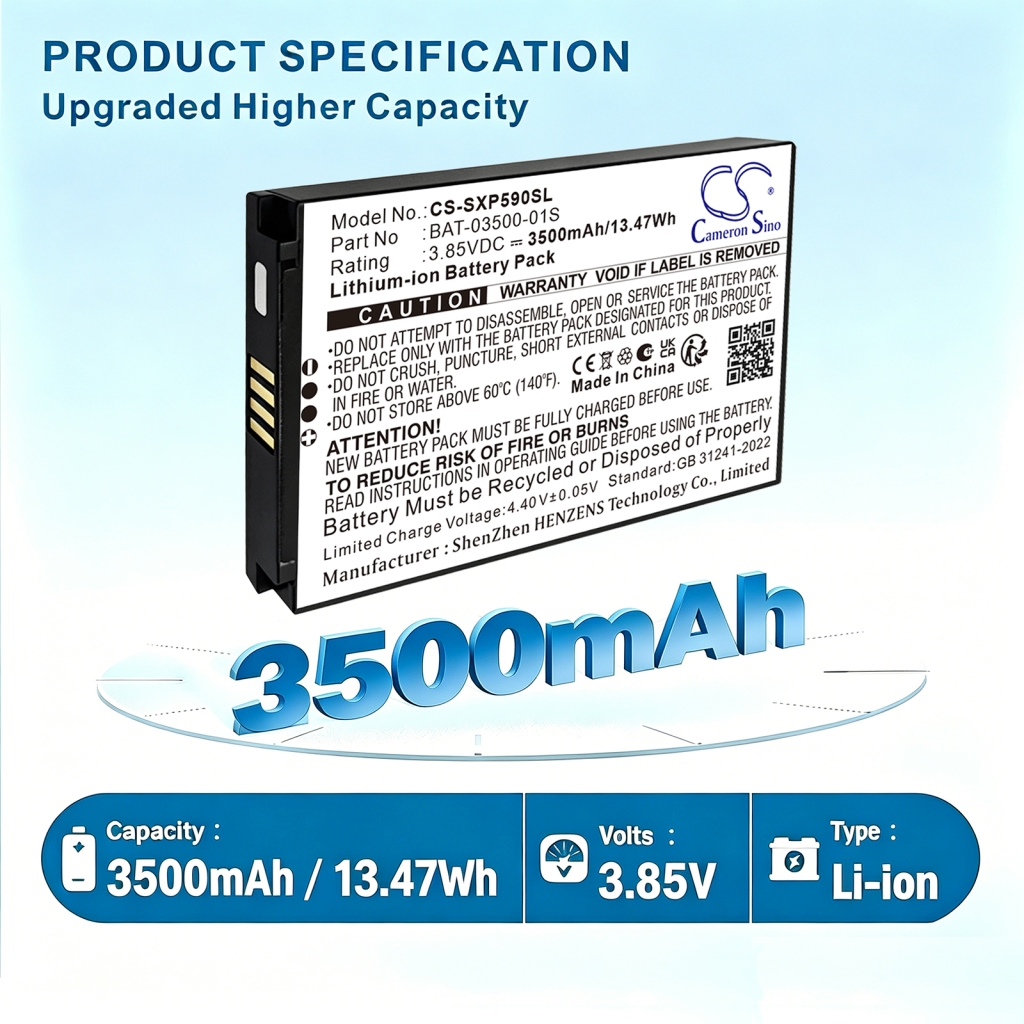 Battery compatible with Sonim