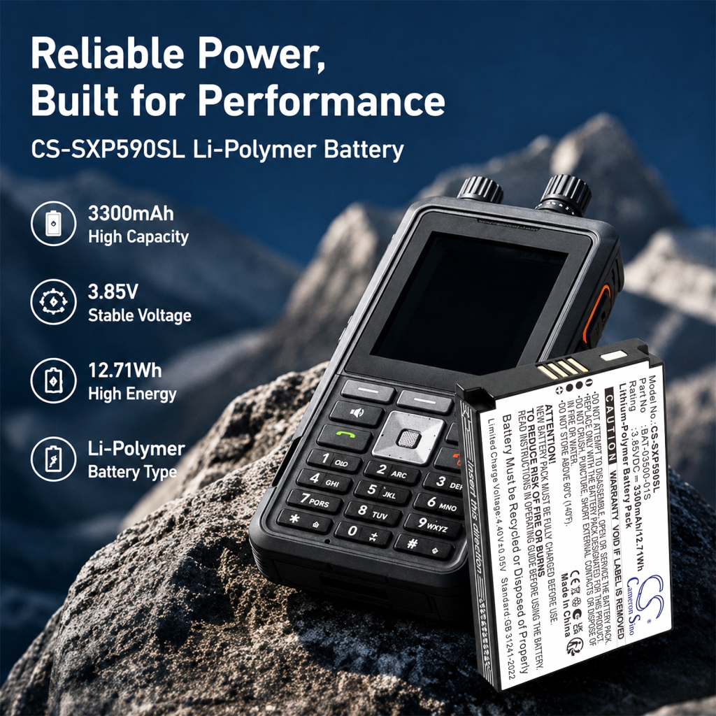 Battery compatible with Sonim CS-SXP590SL