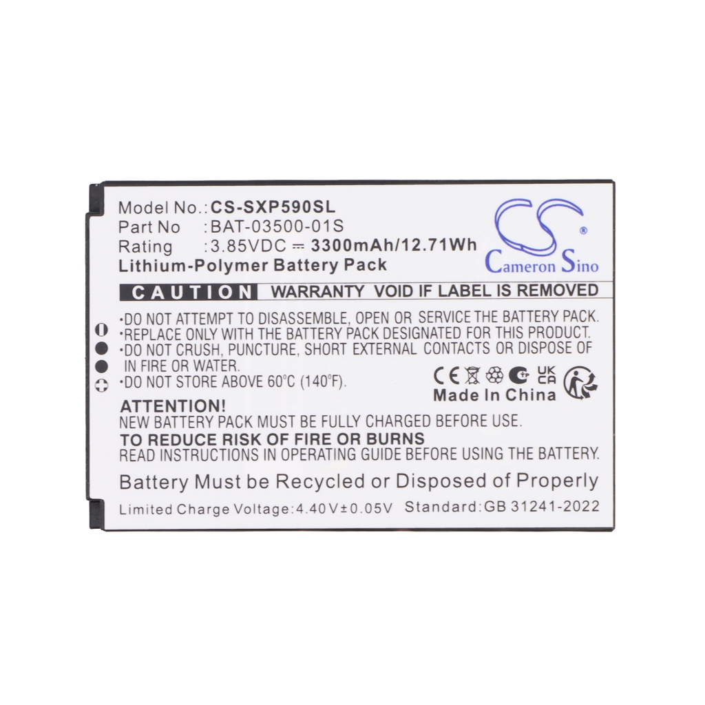 Battery compatible with Sonim CS-SXP590SL