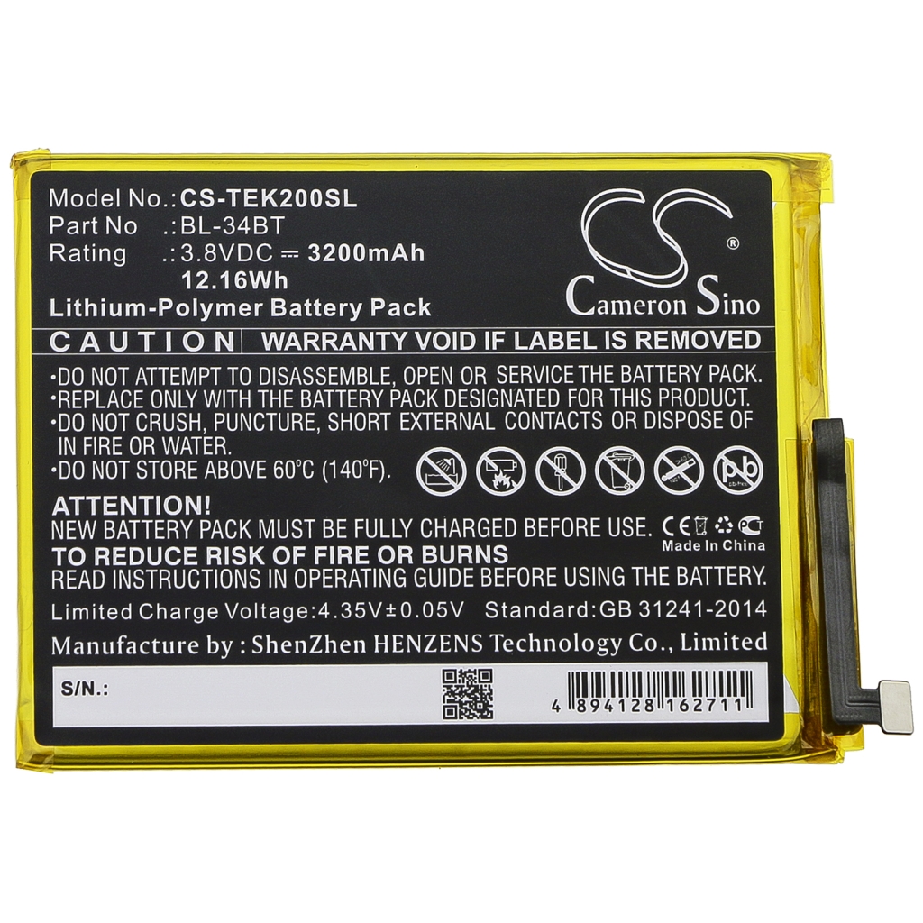 Baterie telefon mobil Tecno CS-TEK200SL