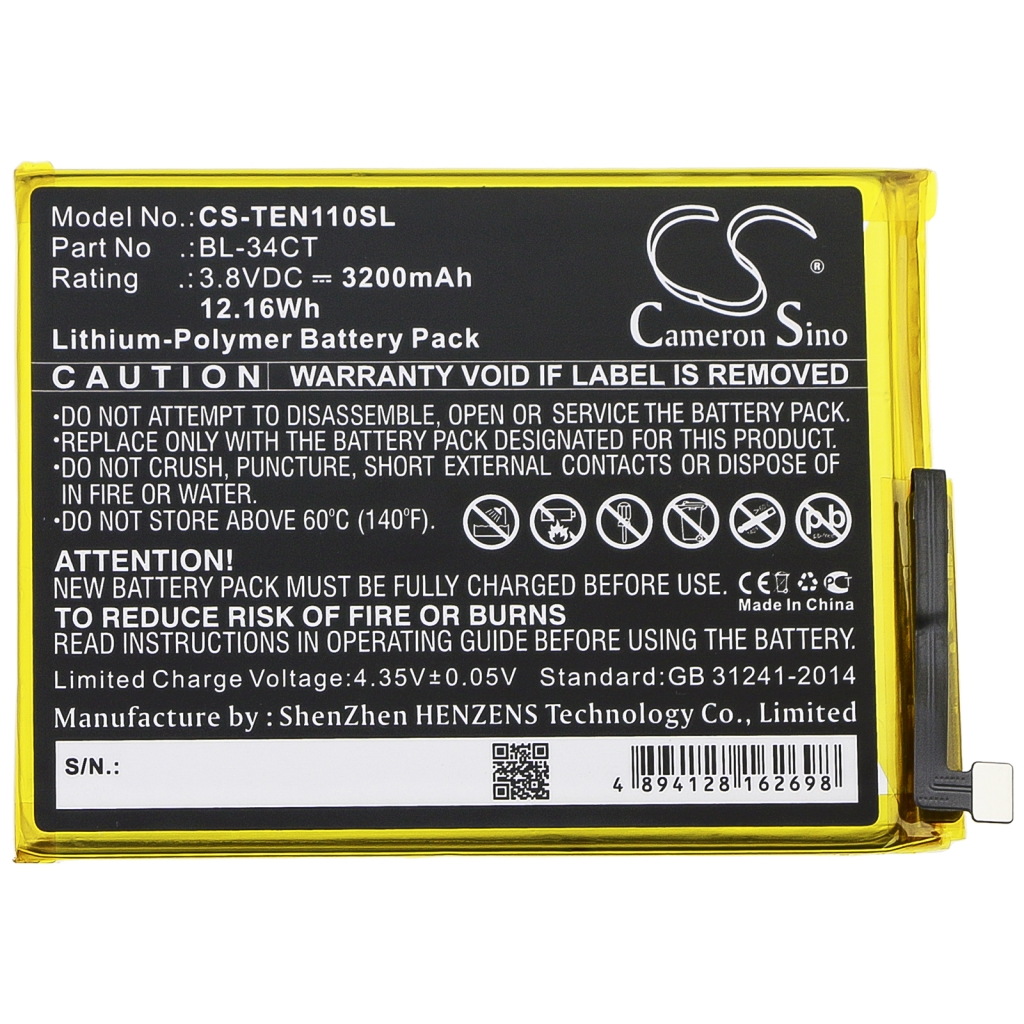 Baterie telefon mobil Tecno Camon iSky3 (CS-TEN110SL)