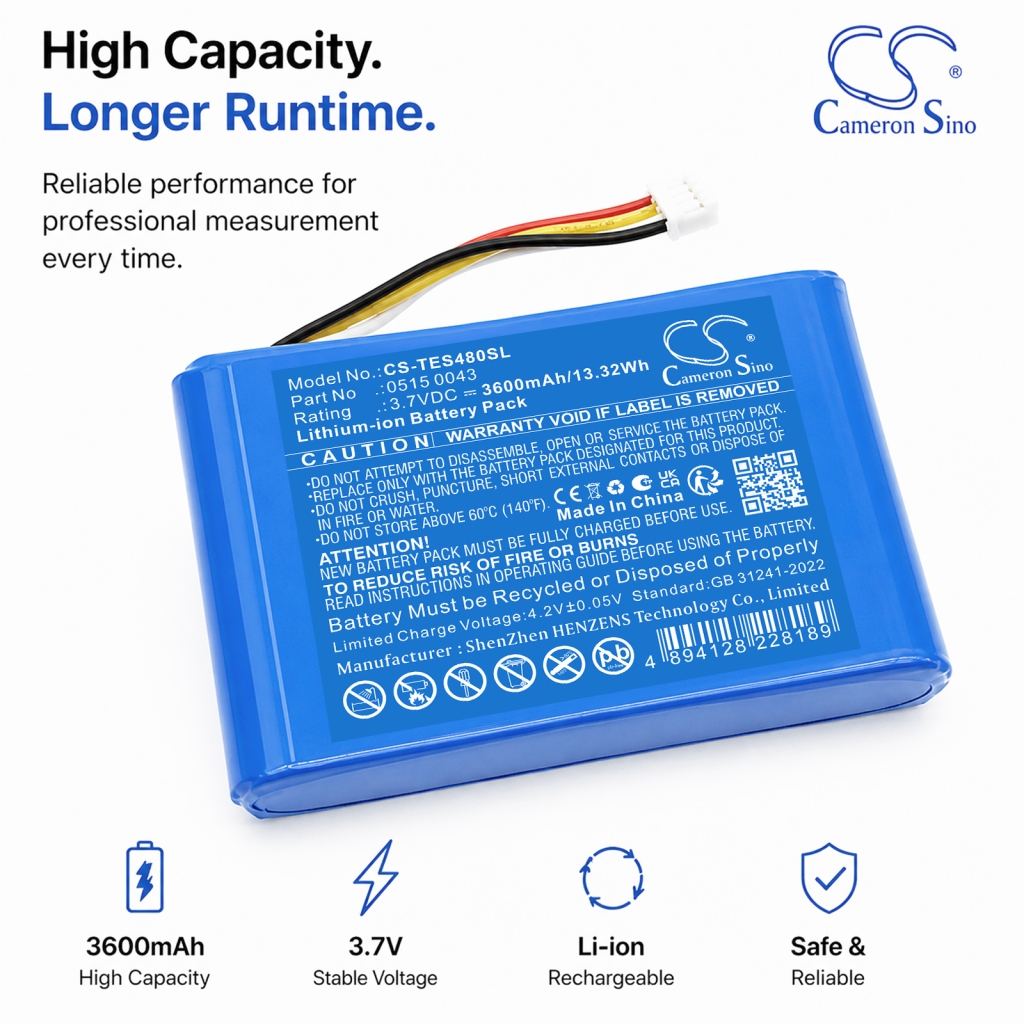 Battery for Testo 480