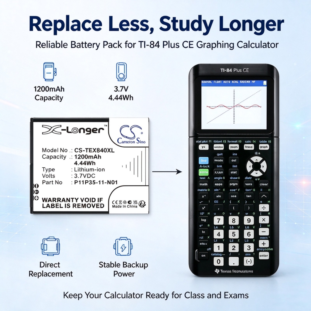 Baterii compatibil cu Texas Instruments TI Nspire CX Nspire CX CAS Graphing CS-TEX840XL