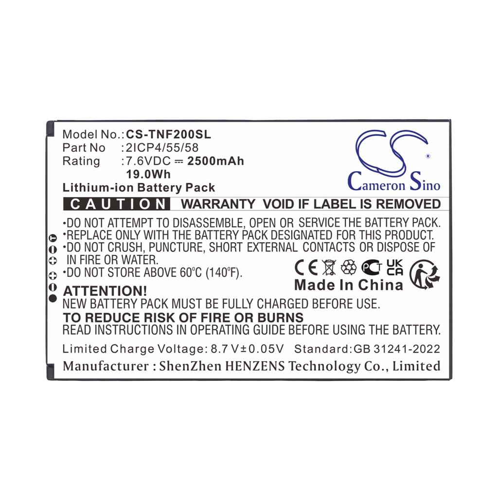 Baterie Înlocuiește 2ICP4/55/58