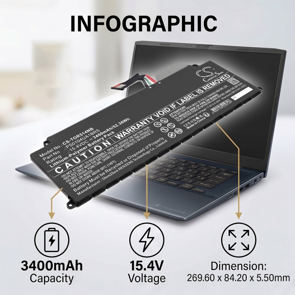 Baterie compatibil cu Toshiba CS-TOR514NB