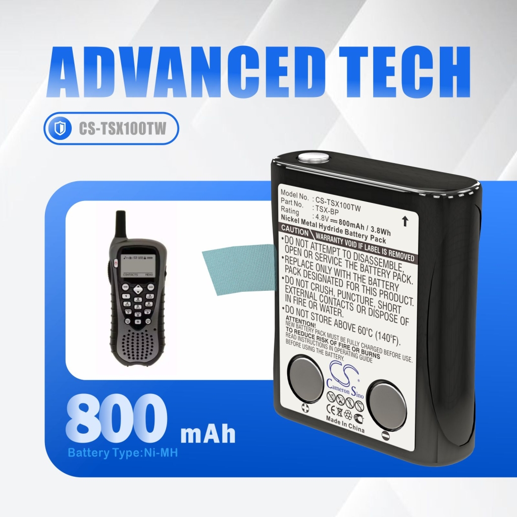 Baterie radio bidirecțional TriSquare CS-TSX100TW