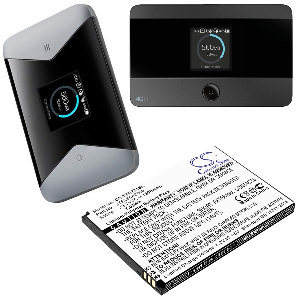Înlocuire compatibilă pentru bateria TP-Link TBL55A2000