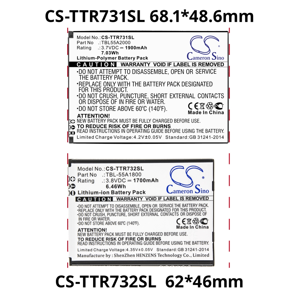 Baterii Baterie hotspot CS-TTR732SL