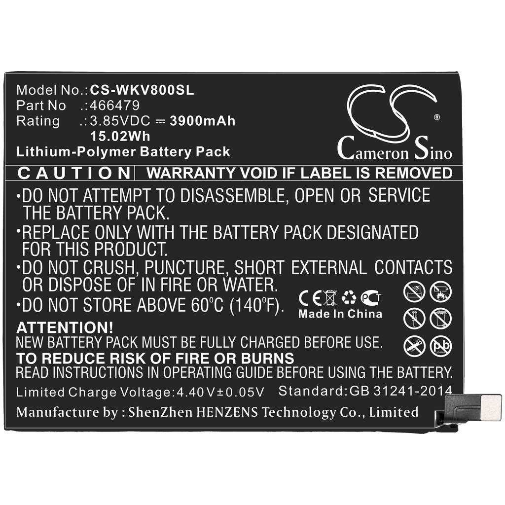 Înlocuire compatibilă pentru bateria Wiko 466479
