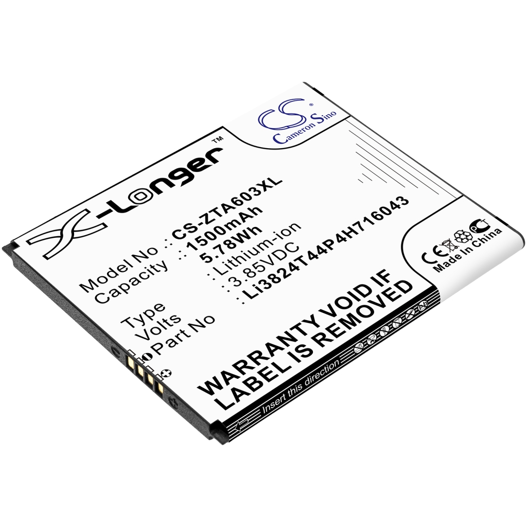 Înlocuire compatibilă pentru bateria ZTE LI3824T44P4H716043