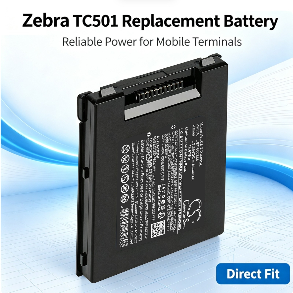 Baterii compatibil cu Zebra TC501 TC501 CS-ZTC501BL