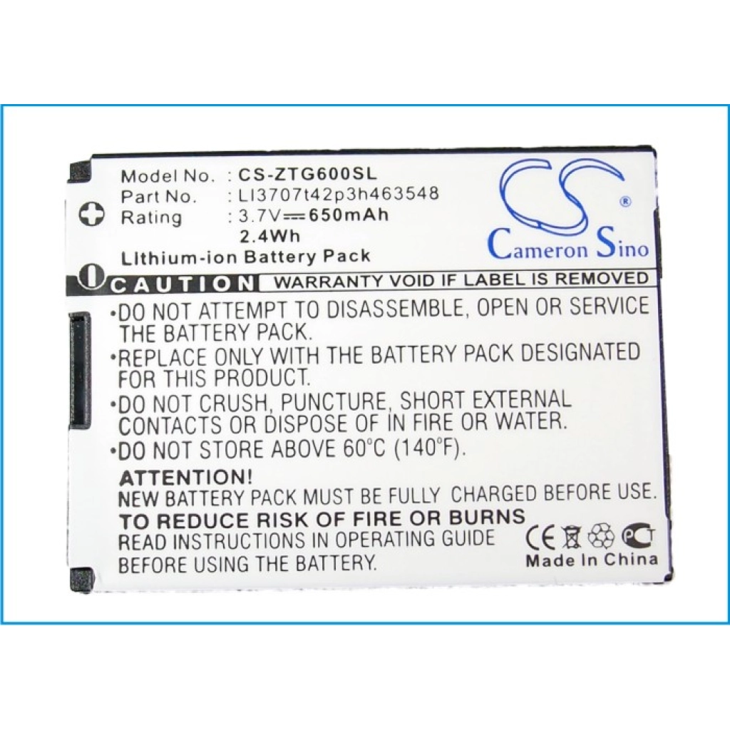 Battery Replaces LI3708T42P3h463548