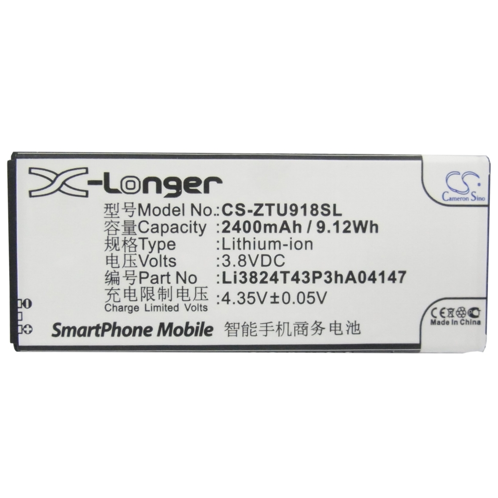 Înlocuire compatibilă pentru bateria ZTE LI3821T43P3HA04147,LI3824T43P3HA04147