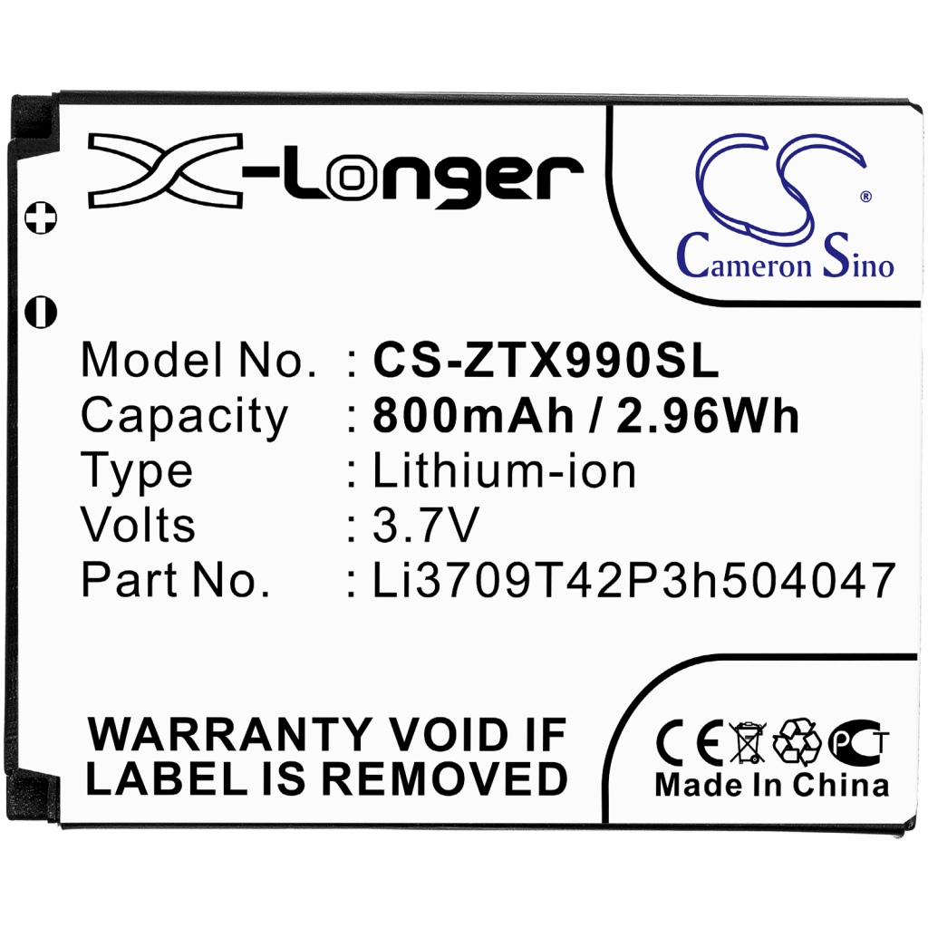 Înlocuire compatibilă pentru bateria ZTE LI3709T42P3H504047,LI3709T42P3H504047-H