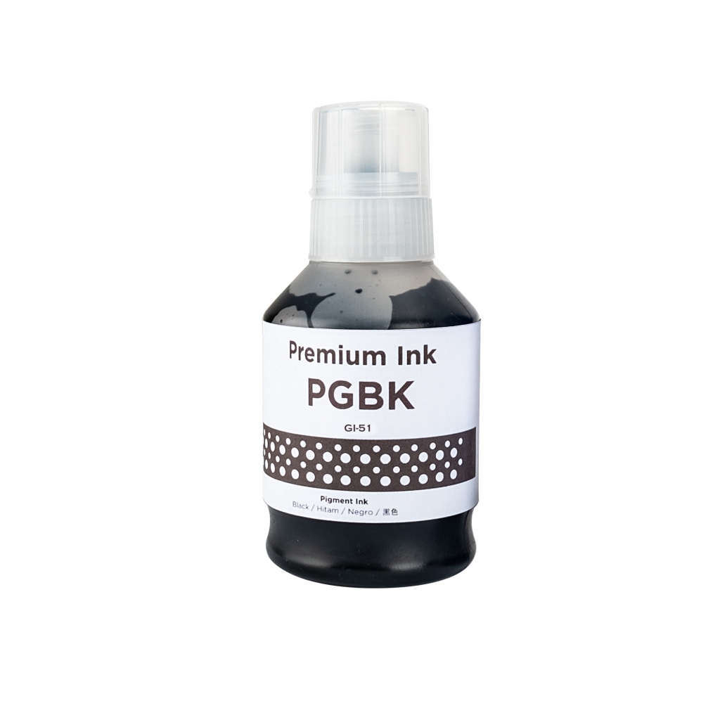 Compatible with Canon GI-51BK / 135ml Ink Black (Printing ink)
