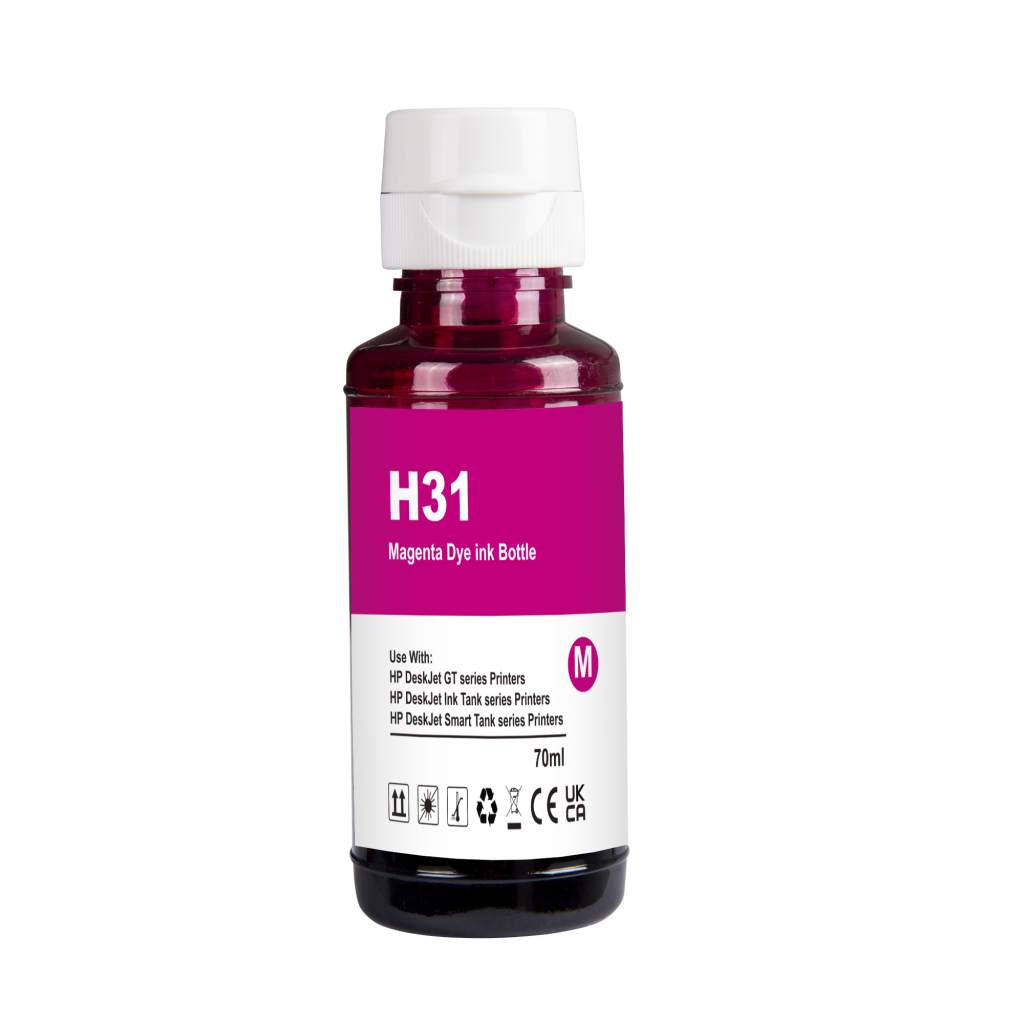 Înlocuitor compatibil pentru Compatibil cu HP 31 / 70ml Cerneală Magenta (Cerneală de imprimare)
