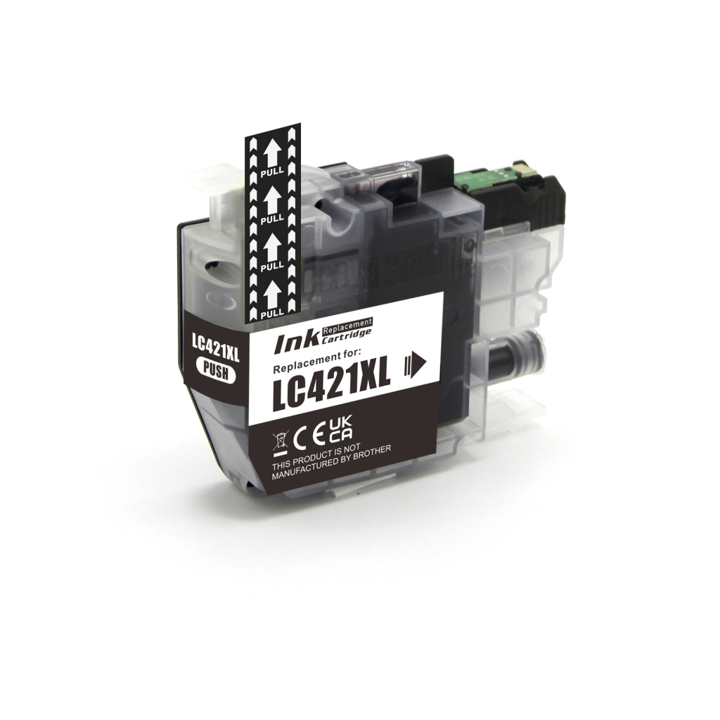 Compatible with Brother LC421XLBK / 15ml Ink Black (Ink cartridges)