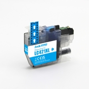 Compatible replacement for Compatible with Brother LC421XLC / 10ml Ink Cyan (Ink cartridges)