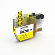 Compatible replacement for Compatible with Brother LC421XLY / 10ml Ink Yellow (Ink cartridges)